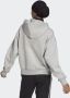 Adidas Sportswear Essentials Pinstripe Block Fleece Loose Fit Ritshoodie - Thumbnail 3