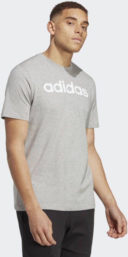 Adidas Sportswear Essentials Single Jersey Linear Geborduurd Logo T-shirt