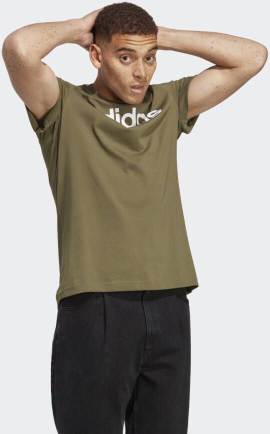 Adidas Sportswear Essentials Single Jersey Linear Geborduurd Logo T-shirt