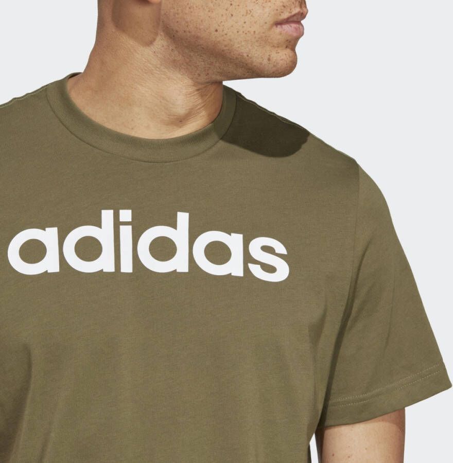 Adidas Sportswear Essentials Single Jersey Linear Geborduurd Logo T-shirt