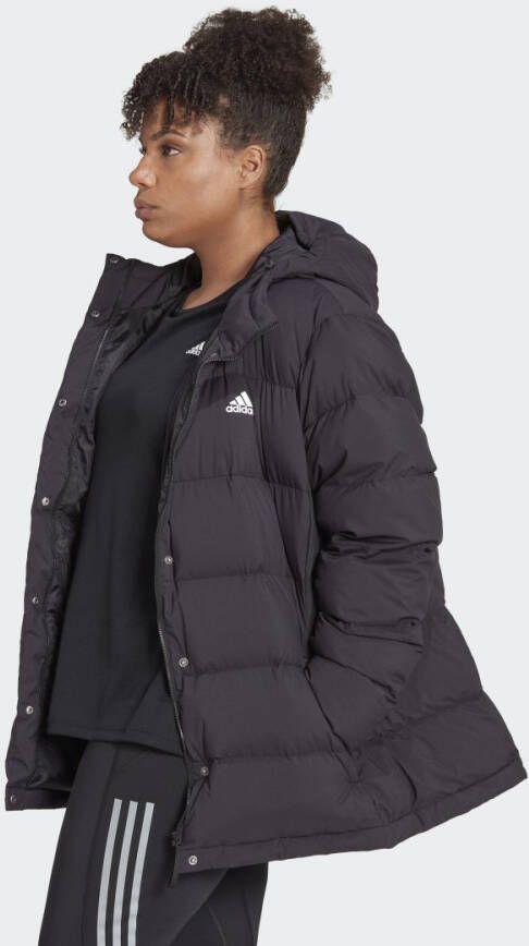 Adidas Sportswear Helionic Donsjack met Capuchon (Grote Maat)