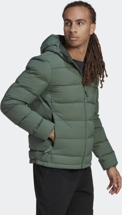 Adidas Sportswear Helionic Stretch Donsjack met Capuchon