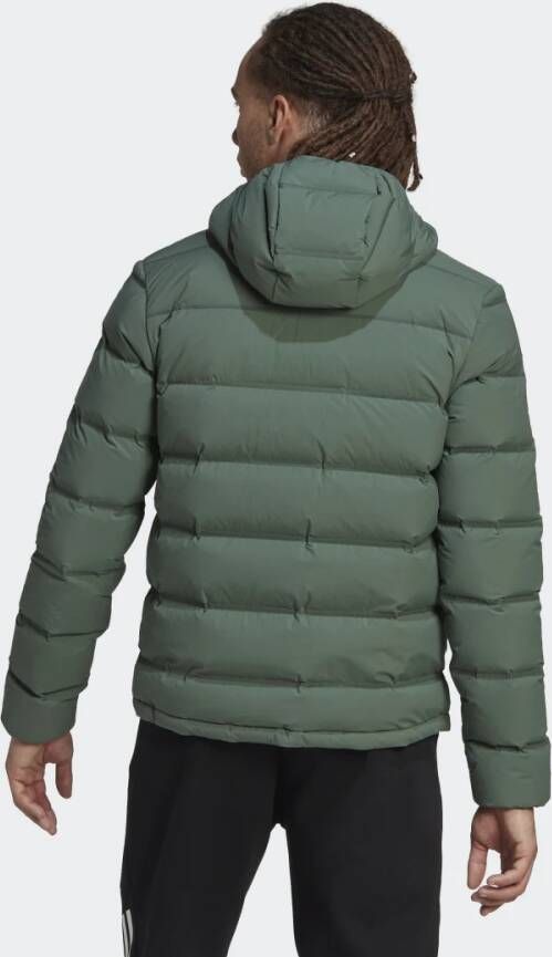 Adidas Sportswear Helionic Stretch Donsjack met Capuchon