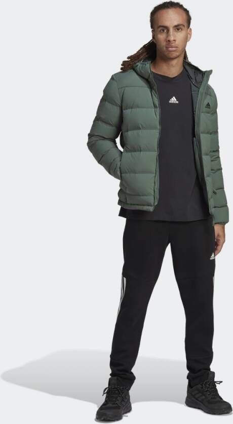 Adidas Sportswear Helionic Stretch Donsjack met Capuchon