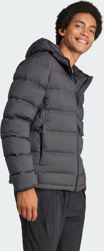 Adidas Sportswear Helionic Stretch Donsjack met Capuchon