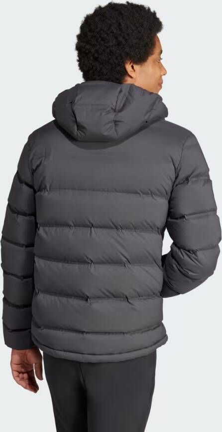 Adidas Sportswear Helionic Stretch Donsjack met Capuchon