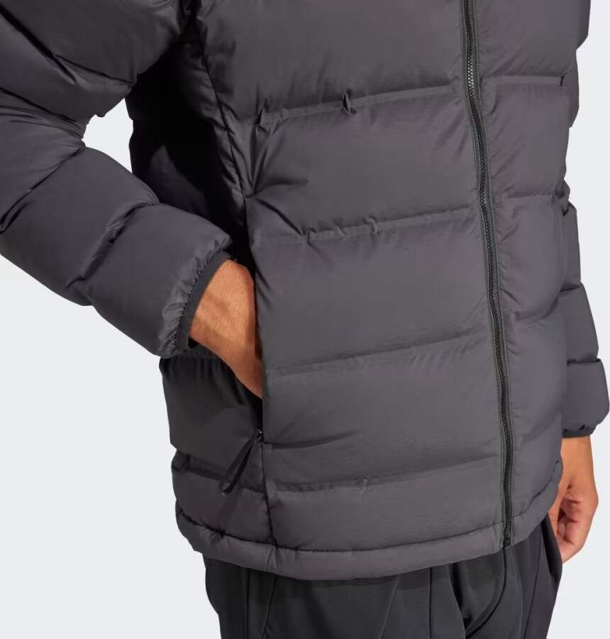 Adidas Sportswear Helionic Stretch Donsjack met Capuchon
