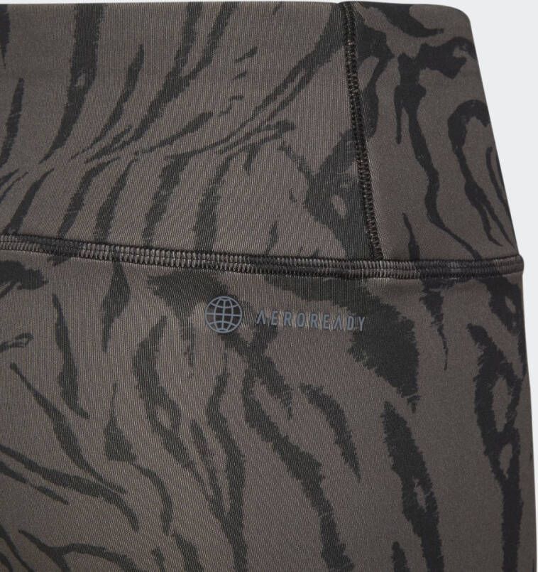 Adidas Performance Optime AEROREADY Sport Icon Animal Print 7 8 Legging
