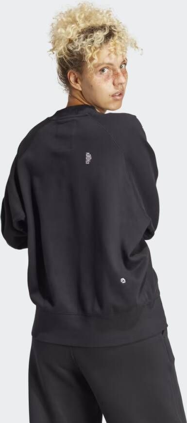 Adidas Sportswear Oversized Sweatshirt met op Healing Crystal Geïnspireerde Graphics