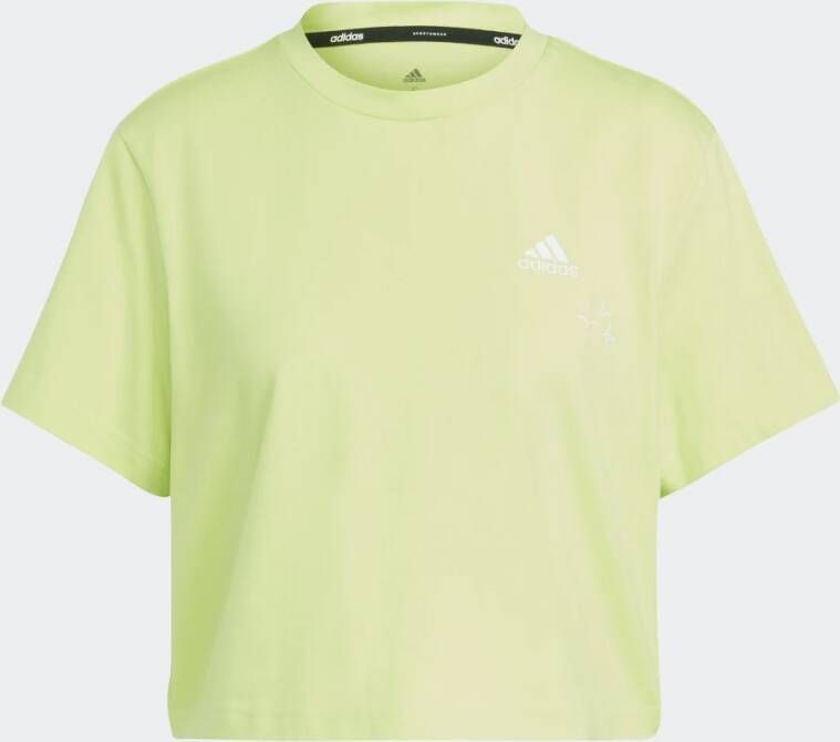 Adidas Sportswear Scribble Embroidery Crop T-shirt