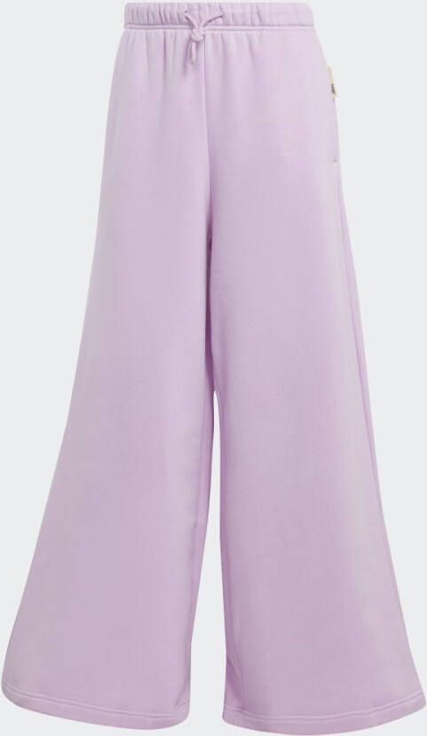 Adidas Sportswear Studio Lounge Fleece Broek met Wijde Pijpen
