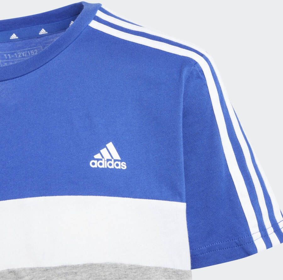 Adidas Sportswear Tiberio 3-Stripes Colorblock Katoenen T-shirt Kids