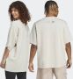 Adidas Avontuurlijk Grafisch Print T-Shirt White Unisex - Thumbnail 4
