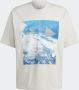 Adidas Avontuurlijk Grafisch Print T-Shirt White Unisex - Thumbnail 5