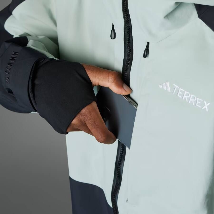 Adidas TERREX Techrock 3-Layer Post Consumer Nylon RAIN.RDY Jack