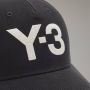 Y-3 Logo Geborduurde Baseballpet van Gerecycled Polyester Black Heren - Thumbnail 3