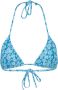 America Today voorgevormde triangel bikinitop Amber blauw wit - Thumbnail 2