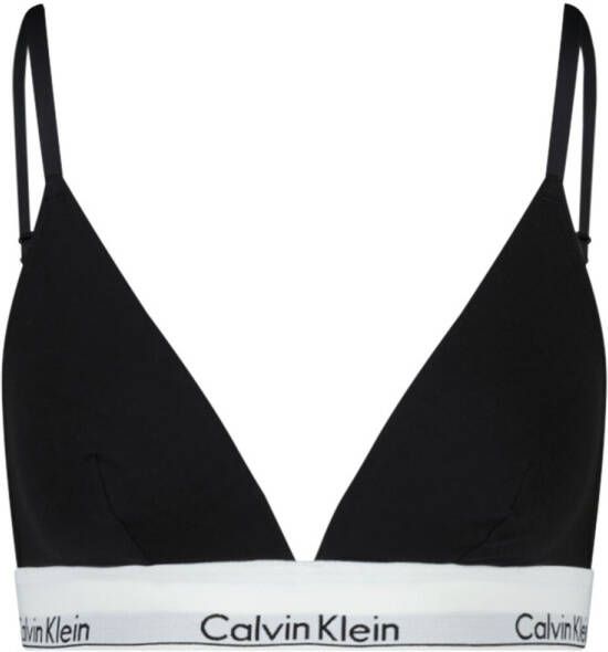 Calvin Klein Dames Bralette Unlined Triangle Top Zwart