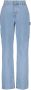 America Today high waist straight fit jeans lichtblauw - Thumbnail 2