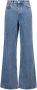 America Today high waist wide leg jeans medium blue denim - Thumbnail 2