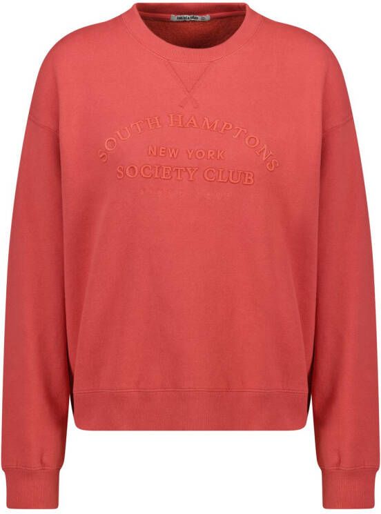 America Today Dames Sweater Scarlet Rood