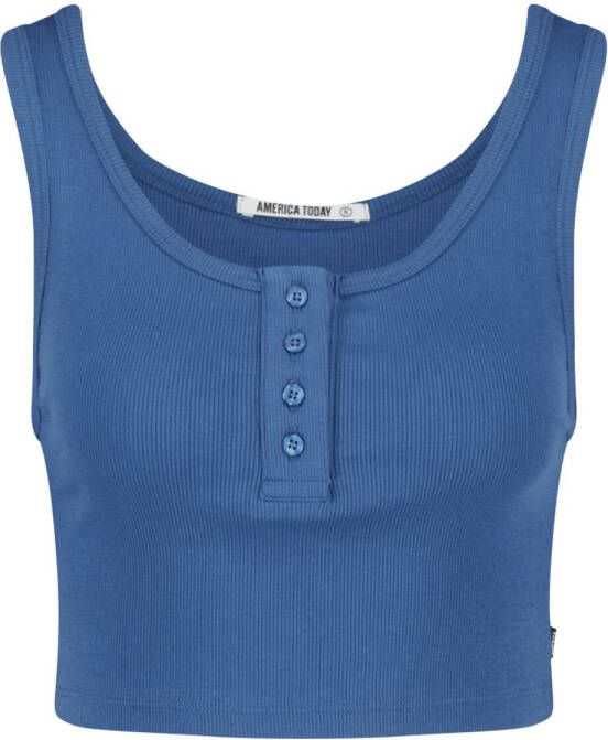 America Today Dames Top Lesly Blauw
