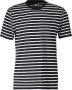 America Today gestreept regular fit T-shirt black white - Thumbnail 2