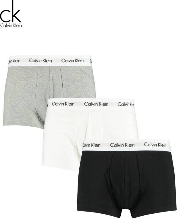 Calvin Klein Heren Boxershort 3-pack Low Grijs