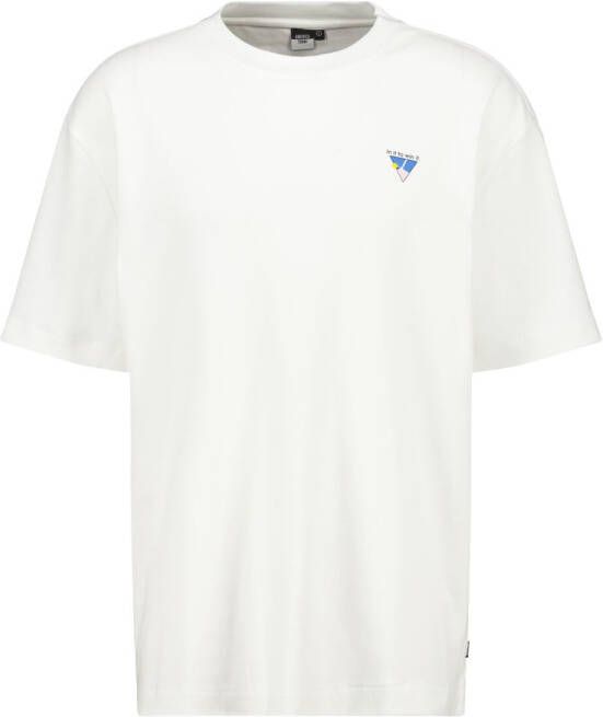America Today regular fit T-shirt Easton van biologisch katoen off-white