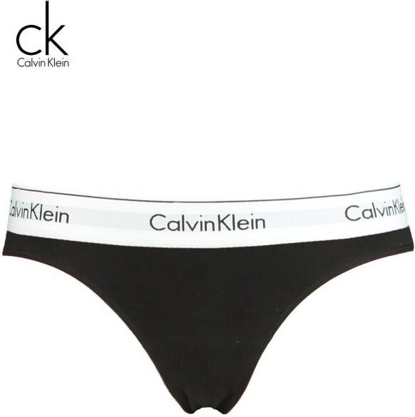 Calvin Klein Dames String Modern Cotton String Zwart
