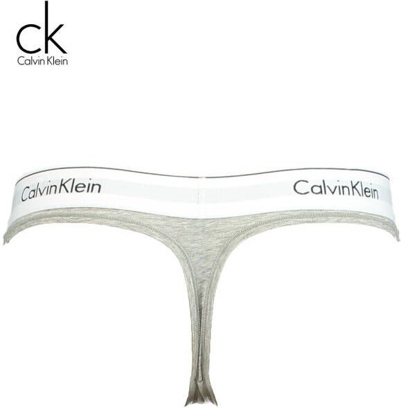 Calvin Klein Dames String Modern Cotton String Grijs