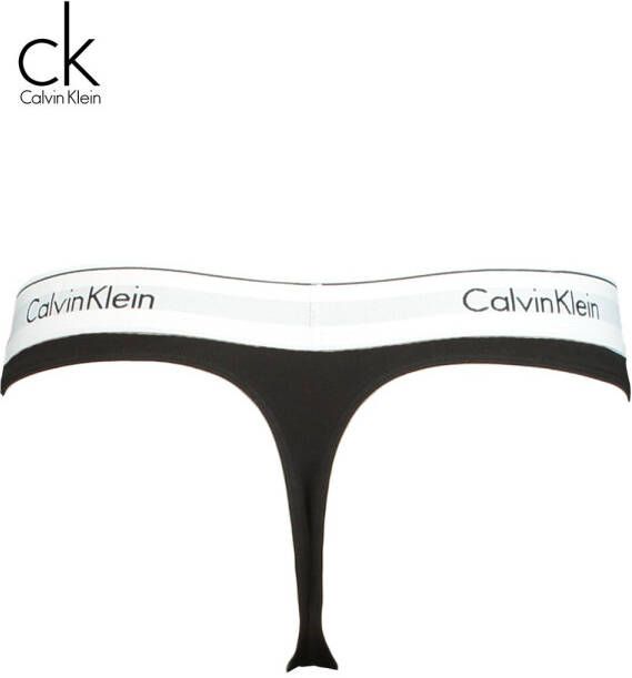 Calvin Klein Dames String Modern Cotton String Zwart
