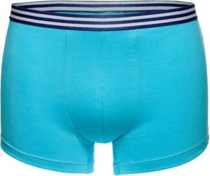 BABISTA Boxershorts per 4 stuks met gestreepte elastische band Blauw Turquoise