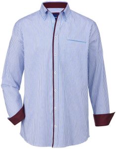 BABISTA Overhemd met ingewerkte paspelzak Wit Blauw