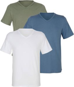 BABISTA Shirts per 3 stuks Groen Blauw Wit