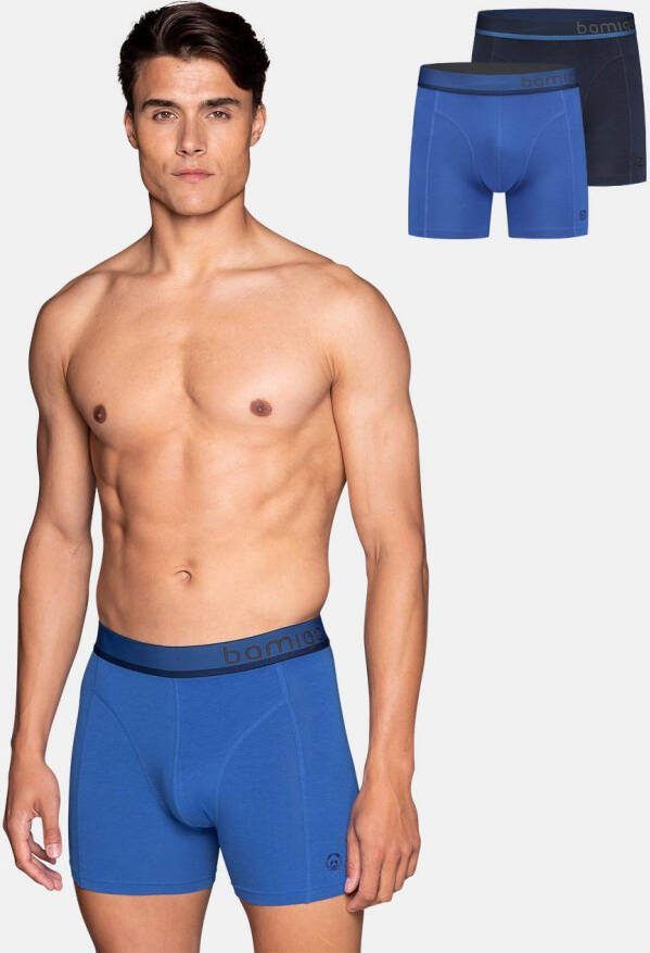 Bamigo Bamboe Boxershorts Heren Blauw 2 pack