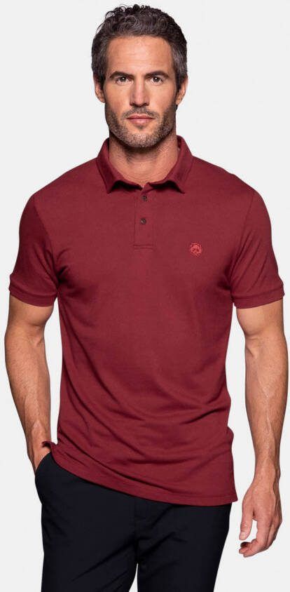 Bamigo Bamboe Polo Heren Donkerrood