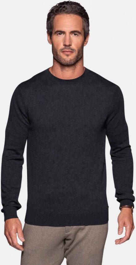 Bamigo Bamboe Pullover Heren Navy Melange