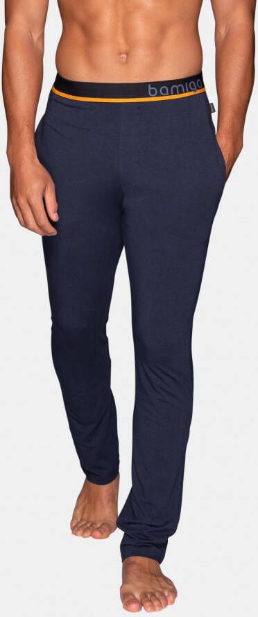 Bamigo Bamboe Pyjamabroek Heren Blauw