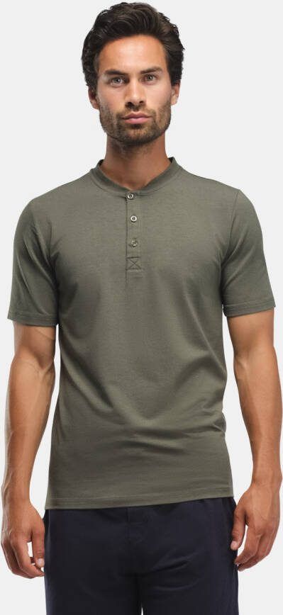 Bamigo Bamboe Pyjamashirt Heren Groen