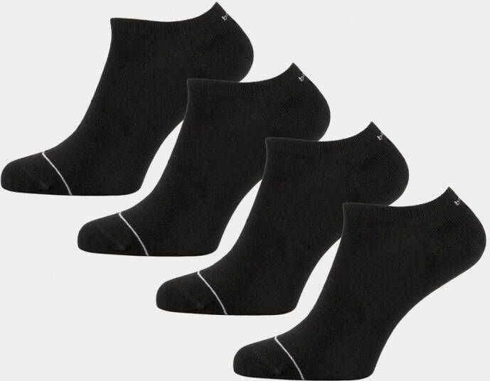 Bamigo Bamboe Sneakersokken Heren Zwart 4 pack