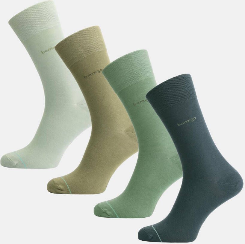 Bamigo Bamboe Sokken Heren Blauw Groen