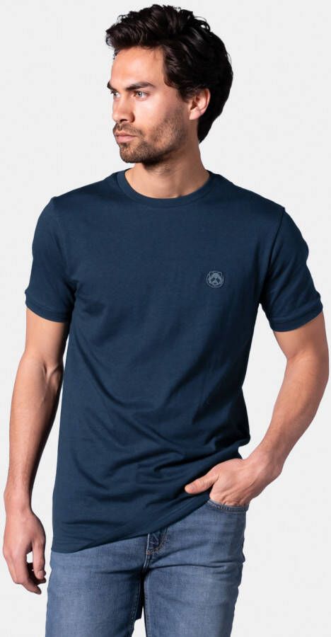 Bamigo Casual Bamboe T shirt Heren Donkerblauw