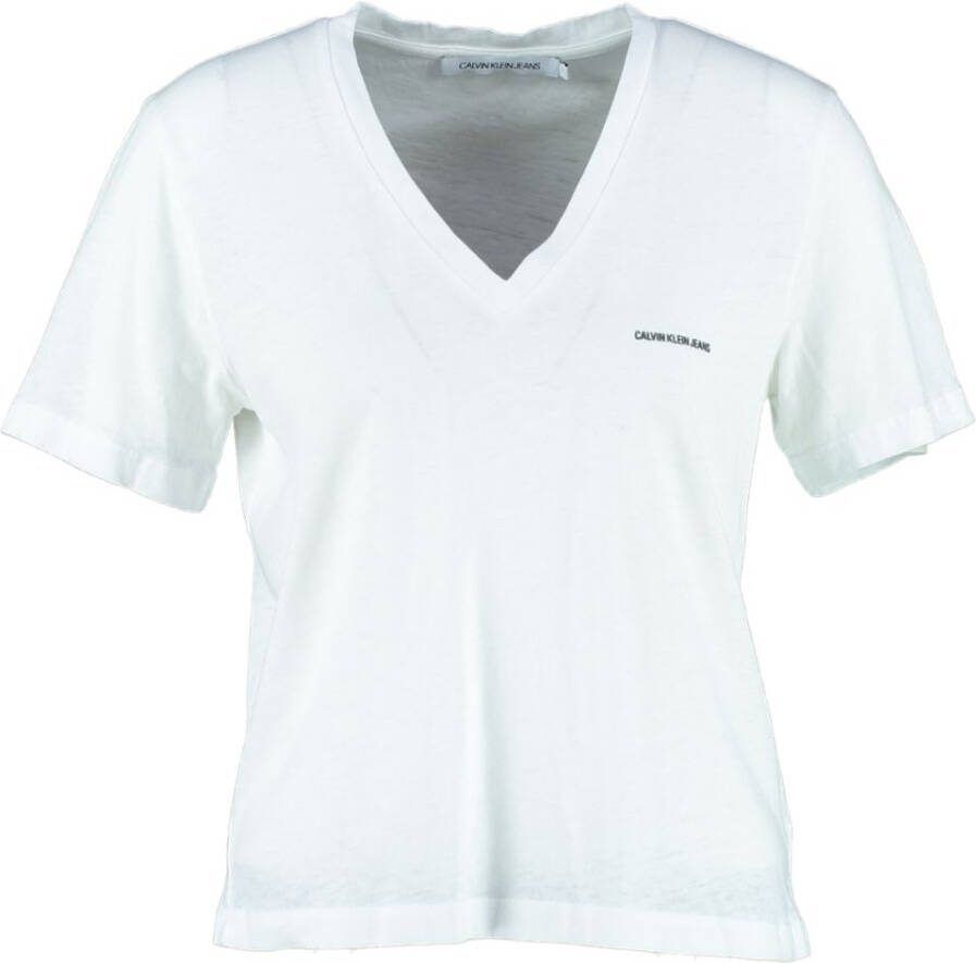 Calvin Klein T shirt BURN OUT V NECK