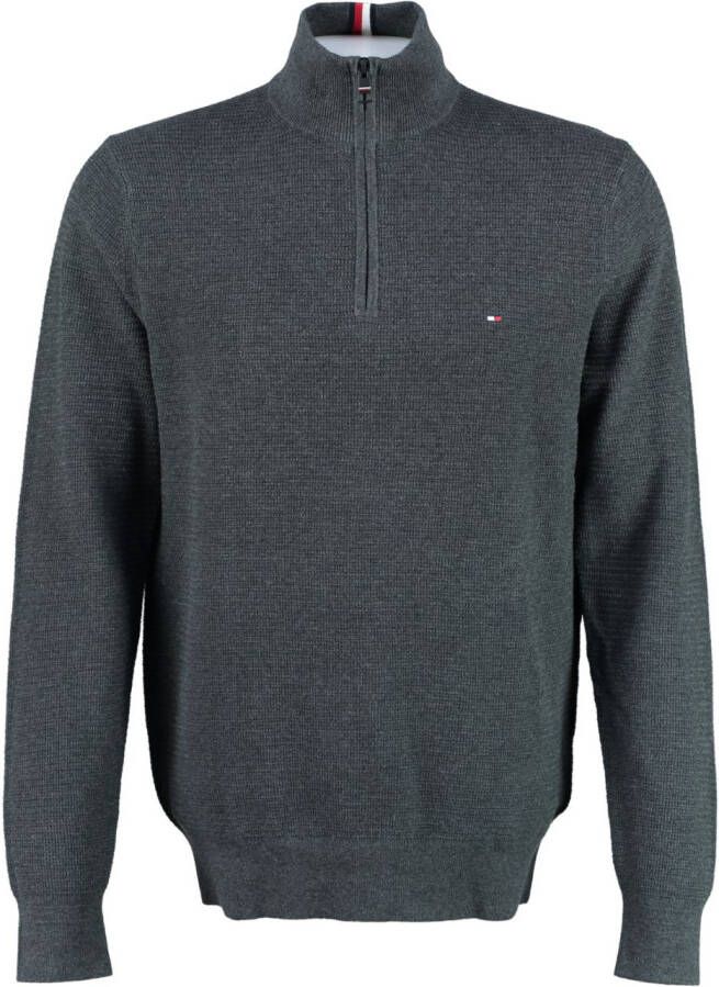 Tommy Hilfiger Trui STRUCTURE ZIP MOCK