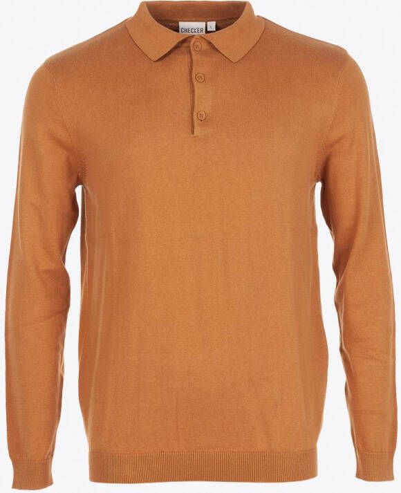 Bristol merk Checker Biokatoen Camel Maat XXXL Heren