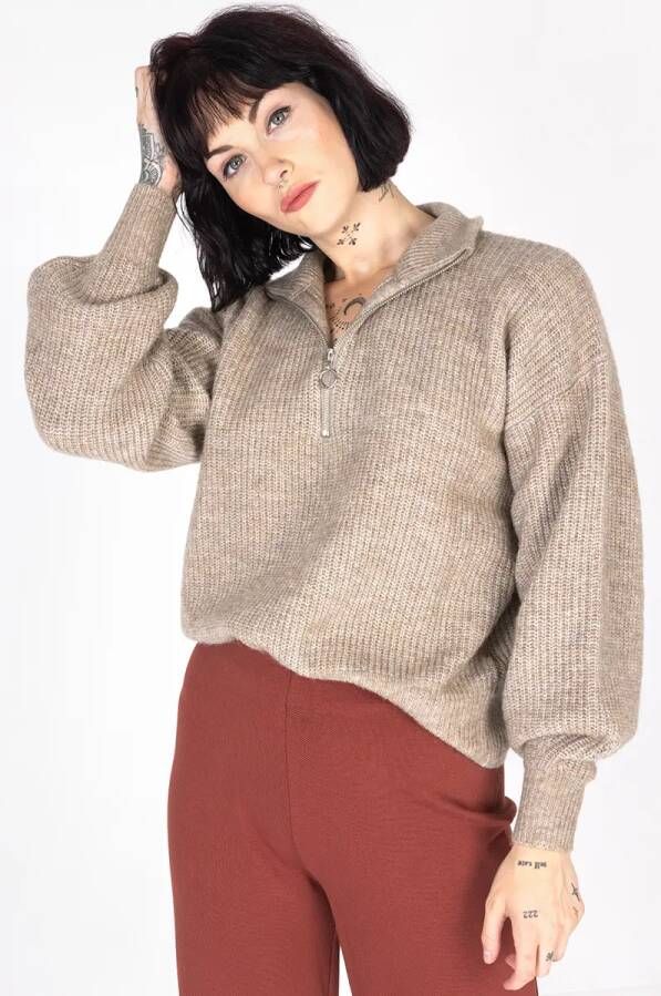Coco Bella Gerecycleerd polyester Taupe Maat S Dames