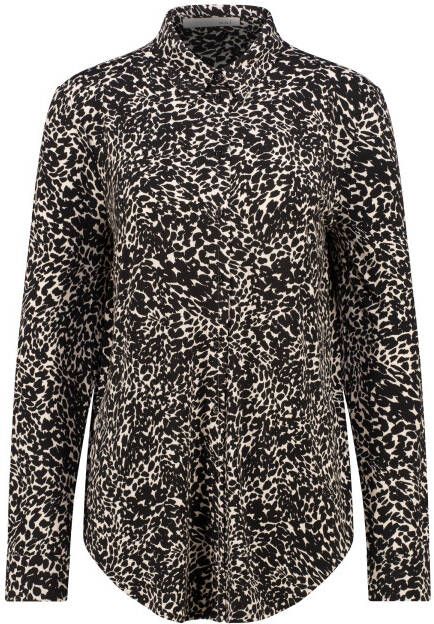 Oui Blouse met all-over motief