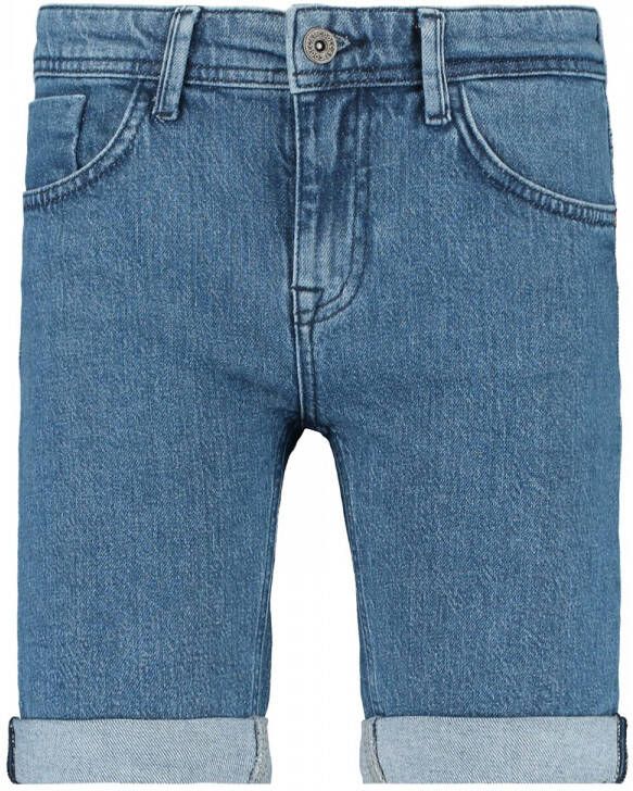 CoolCat Junior jeans bermuda Niek light denim short Blauw Jongens Stretchdenim 146 152