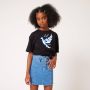 CoolCat Junior T-shirt Elien CG met tekst zwart wit blauw Meisjes Katoen Ronde hals 158 164 - Thumbnail 3